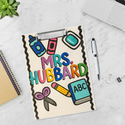 Custom Teacher Clipboard, Personalized Name Clipboard for School, Cute Back to School Gift, Teacher Supplies, Classroom Accessory