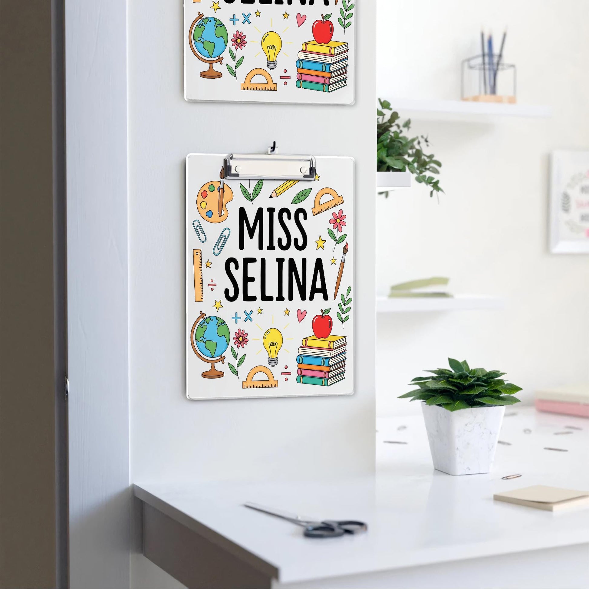 Personalized Teacher Clipboard, Custom Clipboard for Teacher, School Supplies Gift, Cute Classroom Decor for Educators, Back To School Gift