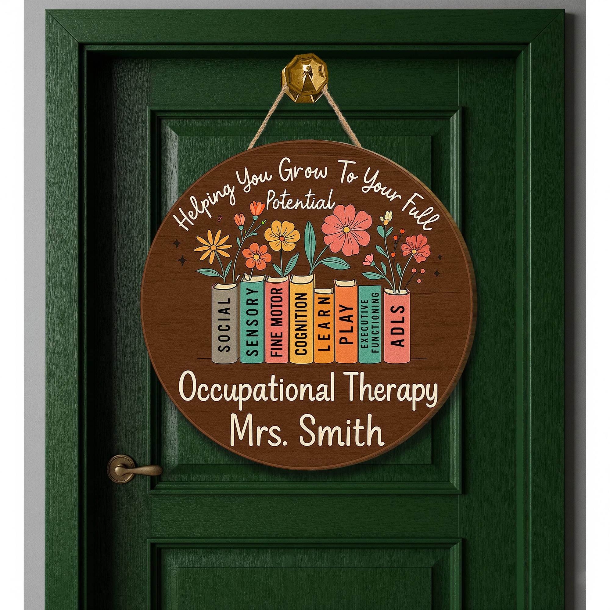 Custom OT Door Sign, Occupational Therapist Gift, Therapy Office Decor, Personalized ot Sign, Pediatric OT Wall Plaque, OT Room Sign