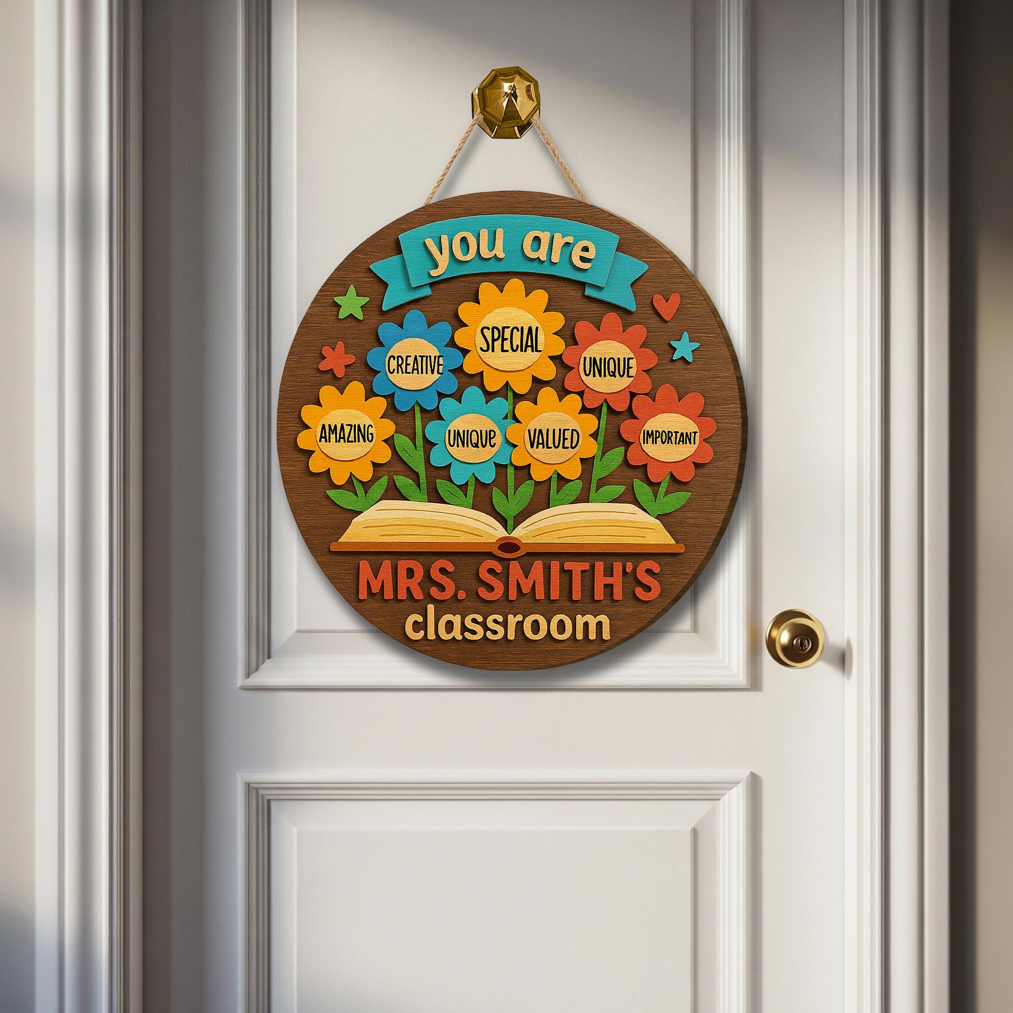 Custom Teacher Door Sign, Teacher Back To School Gift, Classroom Door Sign, Teacher Door Hanger, You Are Kind Welcome Sign, Teacher Gifts