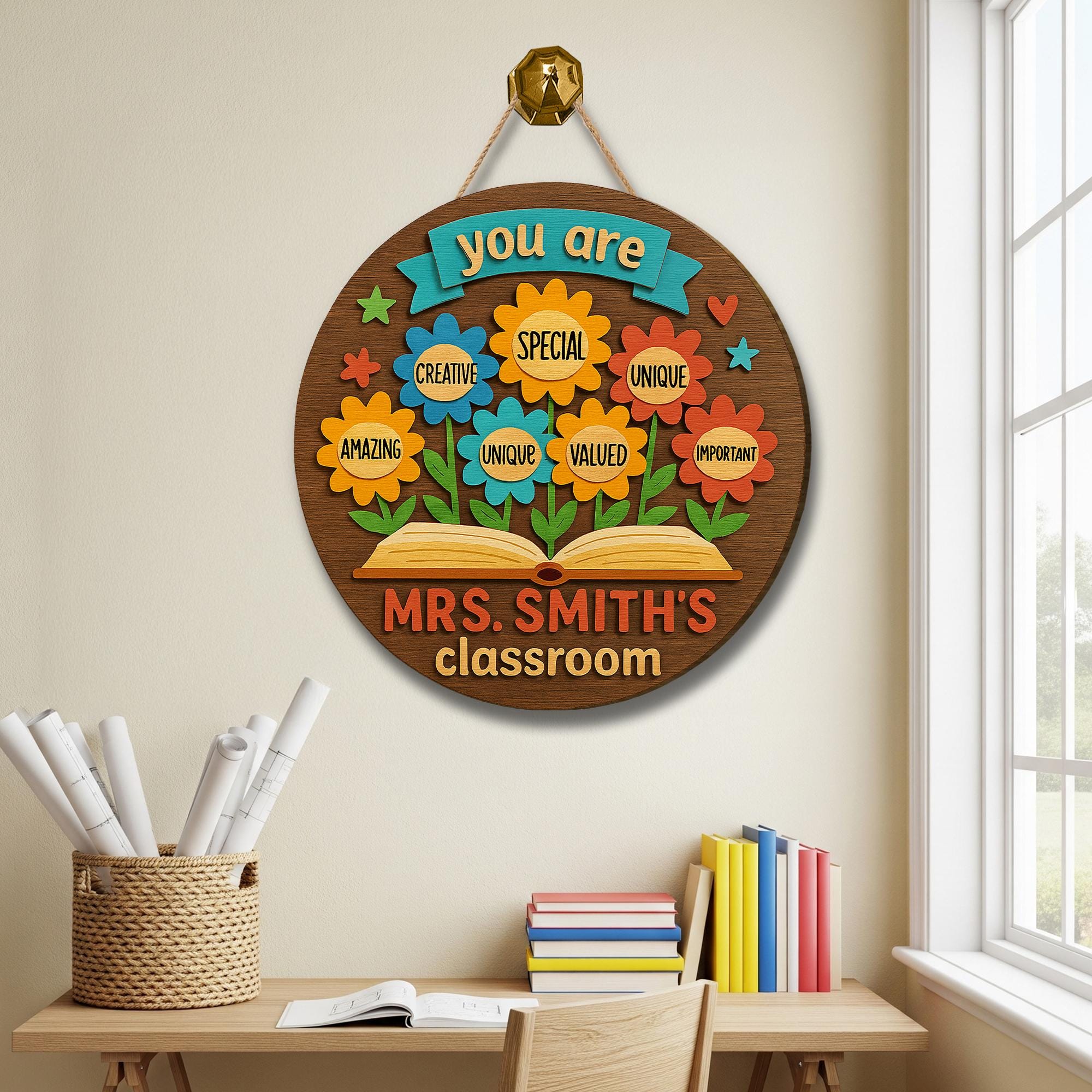 Custom Teacher Door Sign, Teacher Back To School Gift, Classroom Door Sign, Teacher Door Hanger, You Are Kind Welcome Sign, Teacher Gifts