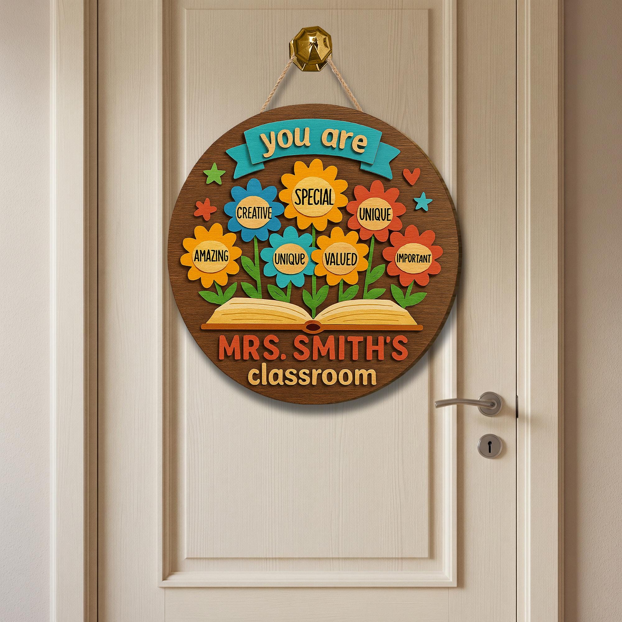 Custom Teacher Door Sign, Teacher Back To School Gift, Classroom Door Sign, Teacher Door Hanger, You Are Kind Welcome Sign, Teacher Gifts