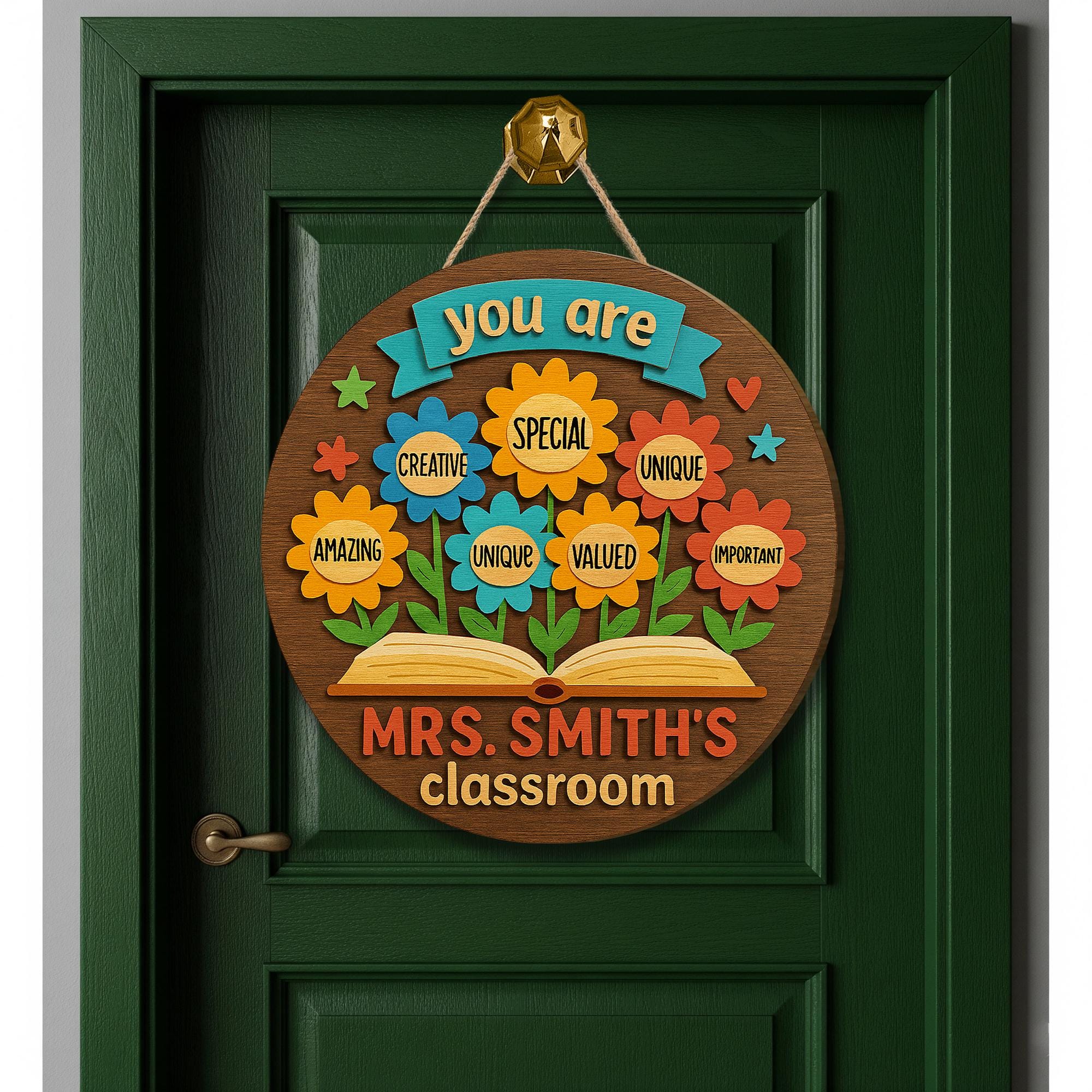 Custom Teacher Door Sign, Teacher Back To School Gift, Classroom Door Sign, Teacher Door Hanger, You Are Kind Welcome Sign, Teacher Gifts