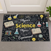 Science Classroom Rug, Physics Doormat for Teachers, STEM Lab Decor, Experiment Theme Mat, Back to School Science Gift