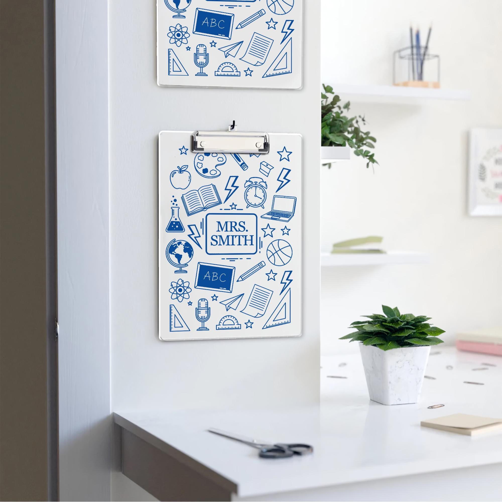 Personalized Teacher Gifts, Custom Acrylic Clipboard With Teacher Name, Elements Teacher Clipboard, Back To School Teacher Appreciation Gift