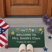 Personalized Classroom Doormat, Welcome Mat for Teachers, Back to School Rug, Teacher Gift, Custom School Entry Decor