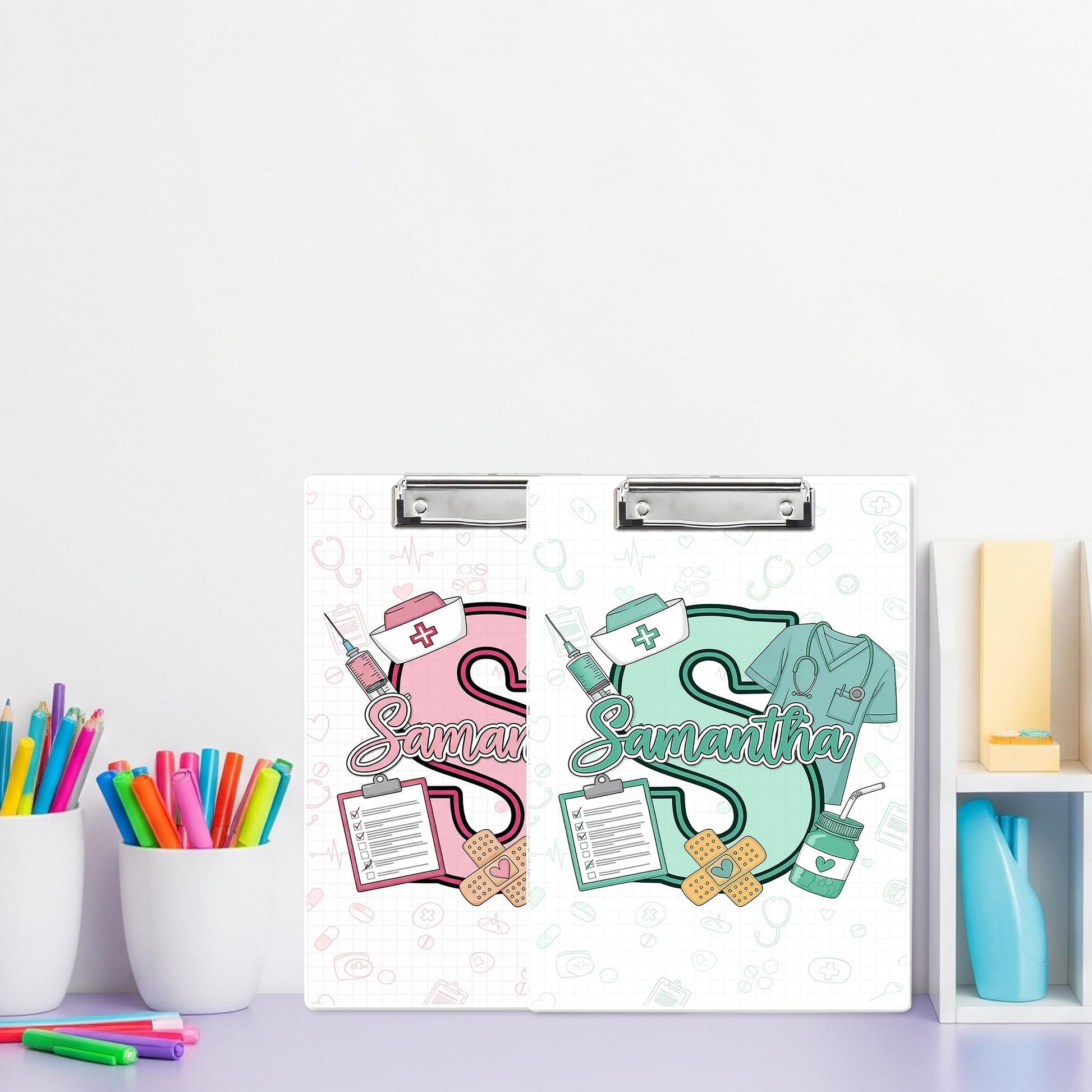 Custom Nurse Clipboard, Personalized Medical Clipboard with Name, RN Gift for Nurses, Cute Nurse Stationery, Nursing School Supplies