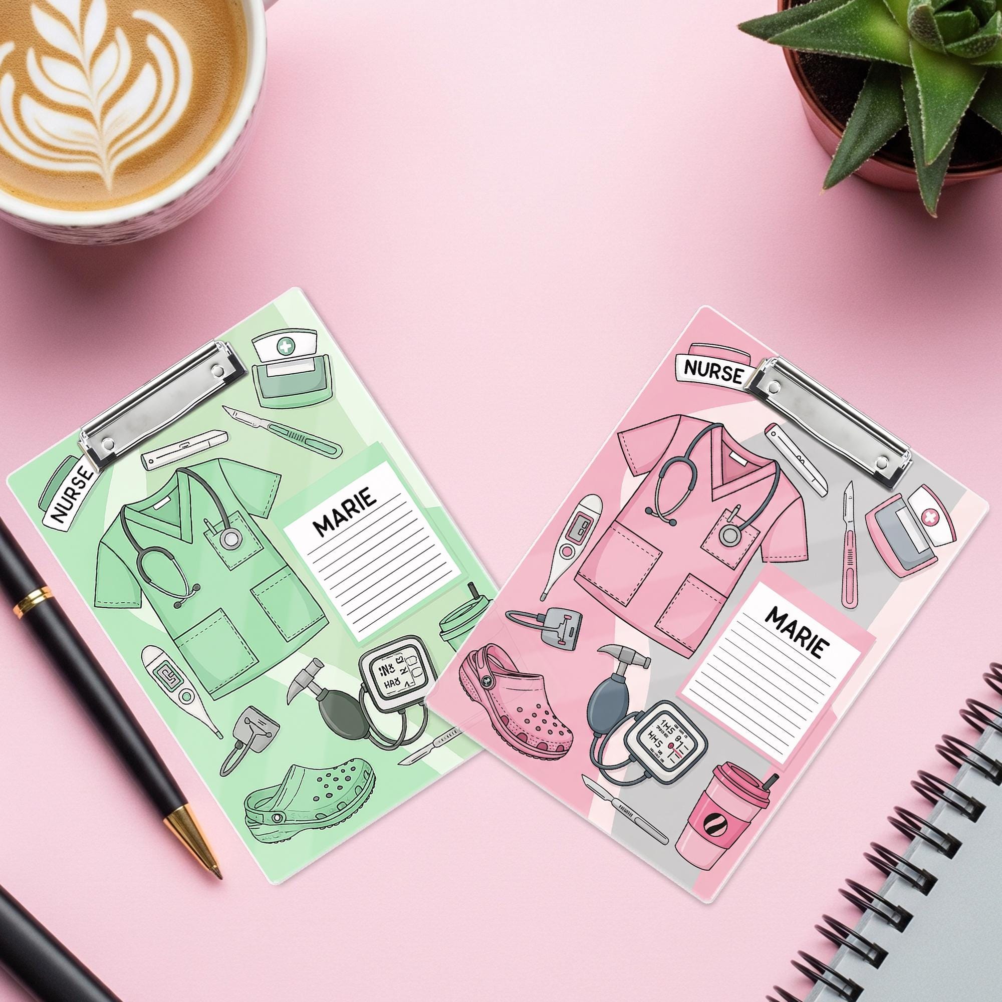 Custom Nurse Clipboard, Personalized Medical Clipboard, Nurse Gift with Name, Cute RN Clipboard, Nursing School Supplies