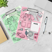 Custom Nurse Clipboard, Personalized Medical Clipboard, Nurse Gift with Name, Cute RN Clipboard, Nursing School Supplies
