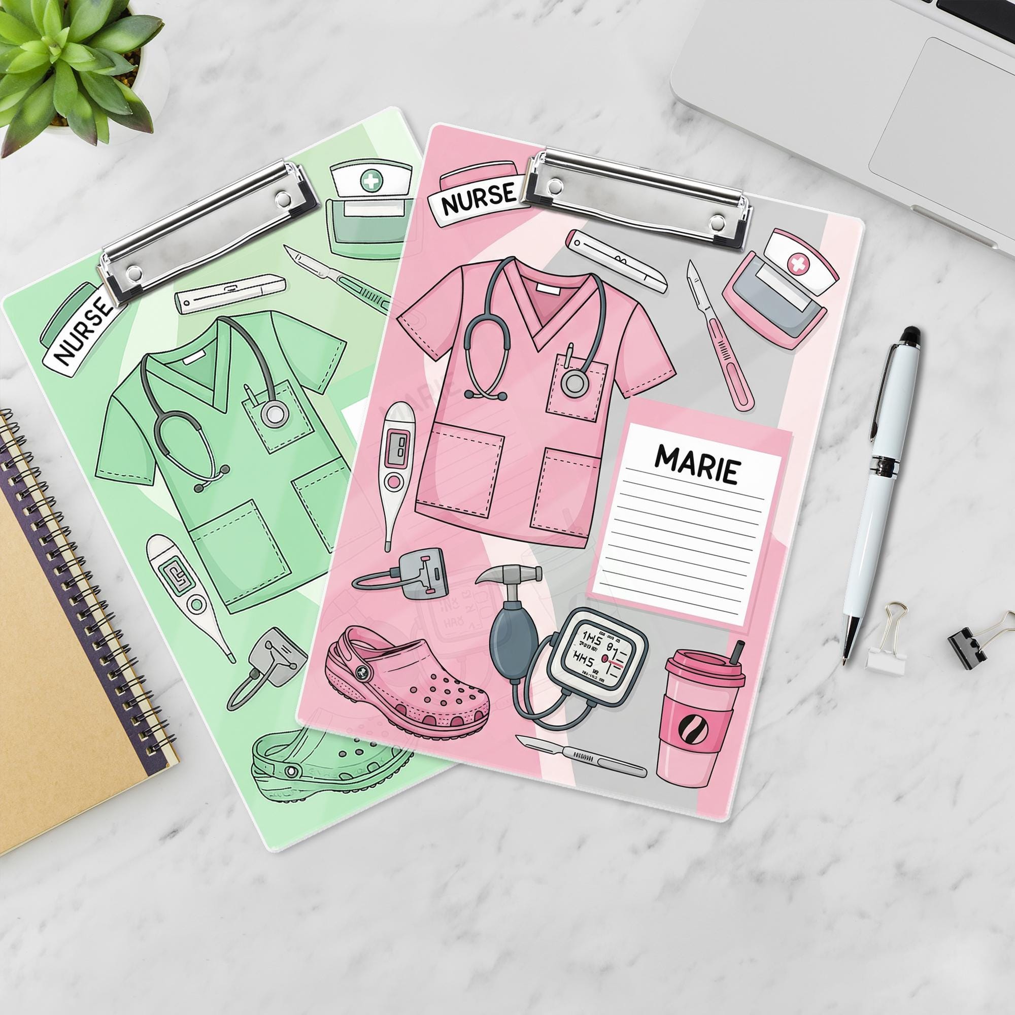 Custom Nurse Clipboard, Personalized Medical Clipboard, Nurse Gift with Name, Cute RN Clipboard, Nursing School Supplies