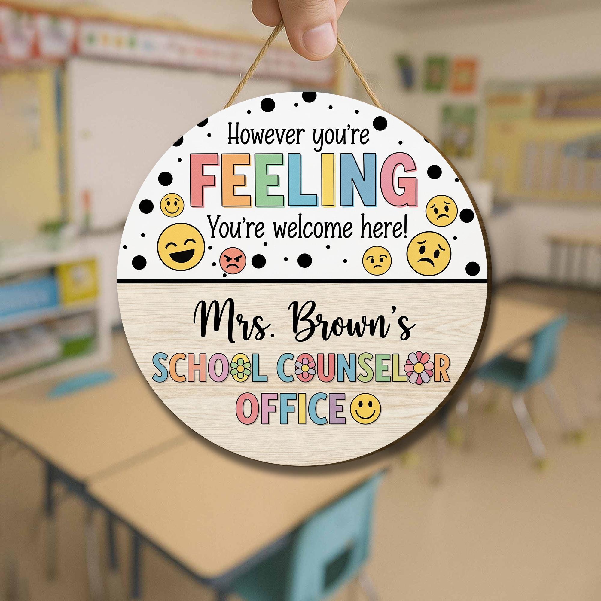 School Counselor Name Sign, Back To School Gifts, Personalized Counselor Sign, Gift For School Counselor, Psychologist Office Sign
