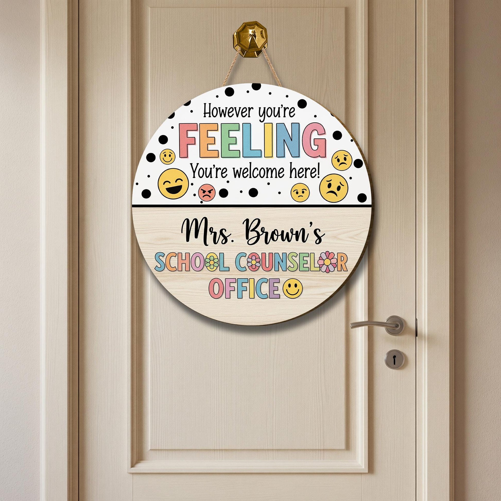 School Counselor Name Sign, Back To School Gifts, Personalized Counselor Sign, Gift For School Counselor, Psychologist Office Sign