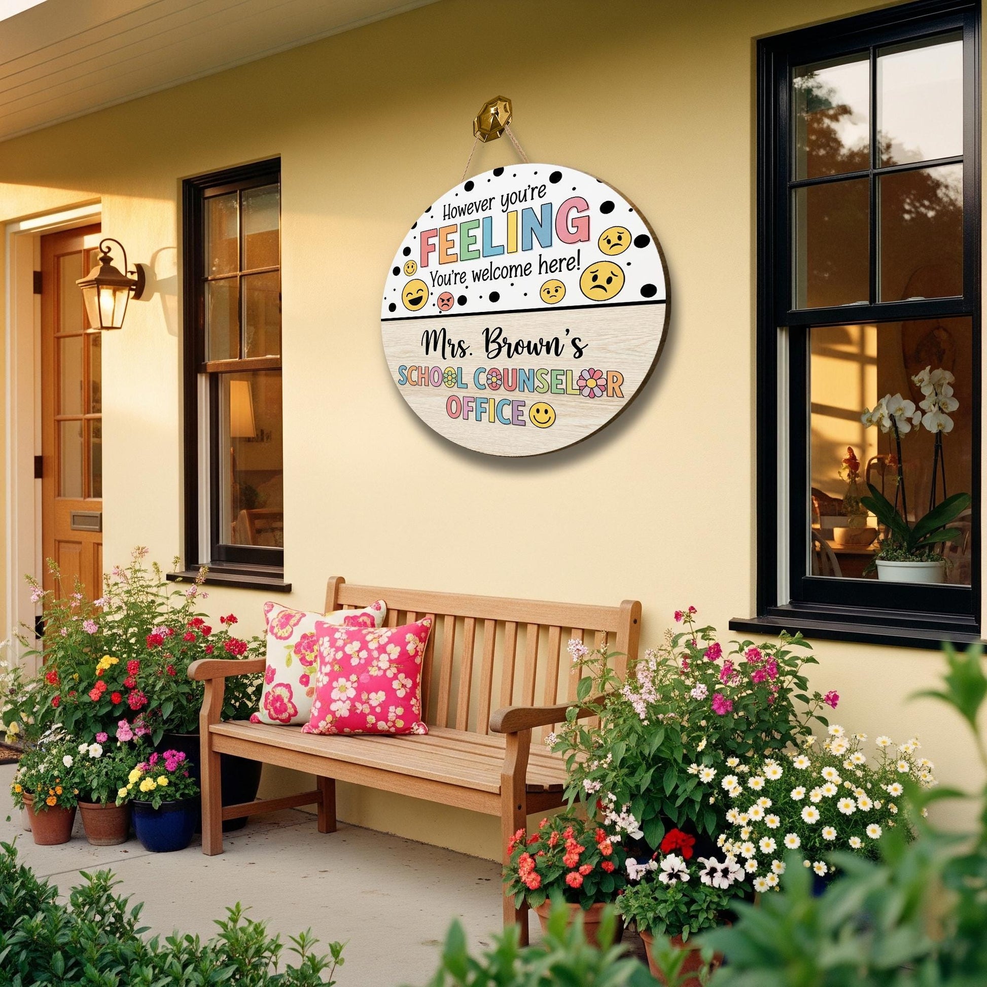 School Counselor Name Sign, Back To School Gifts, Personalized Counselor Sign, Gift For School Counselor, Psychologist Office Sign