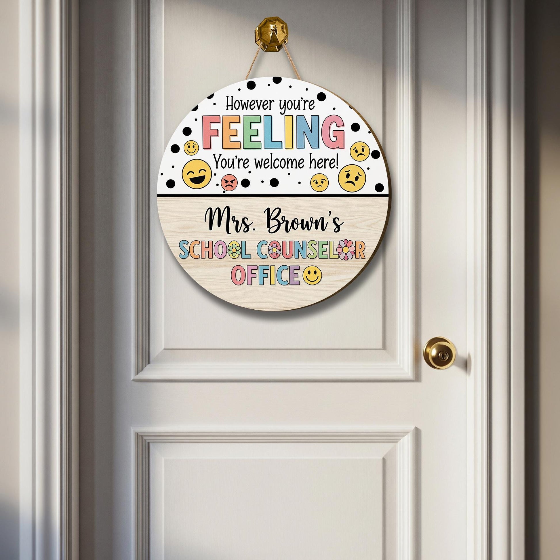School Counselor Name Sign, Back To School Gifts, Personalized Counselor Sign, Gift For School Counselor, Psychologist Office Sign