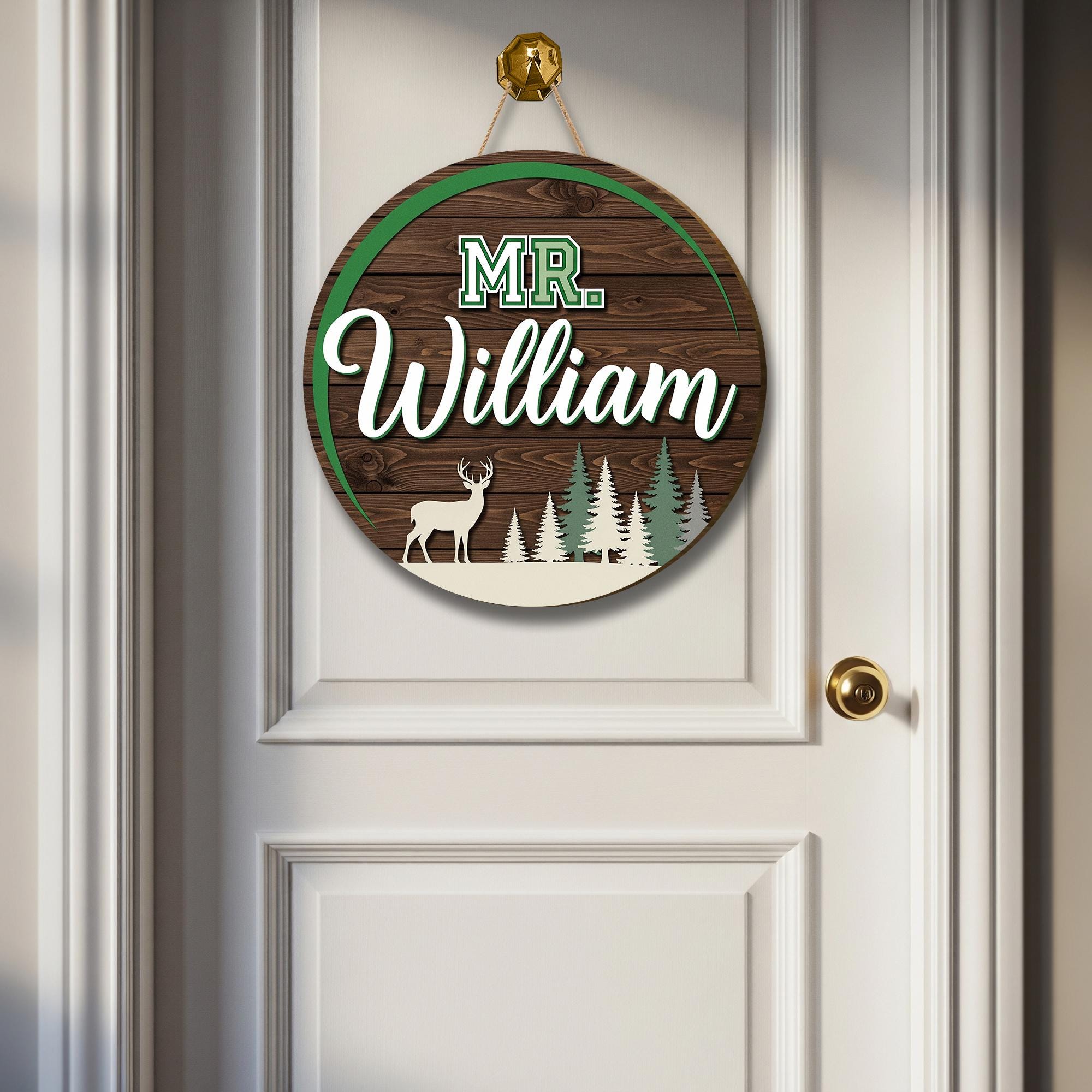 Personalized Male Teacher Gifts, 3D Teacher Door Hanger, Wooden Teacher Door Sign, Teacher Appreciation Gift for Men, Male Teacher Gift Idea
