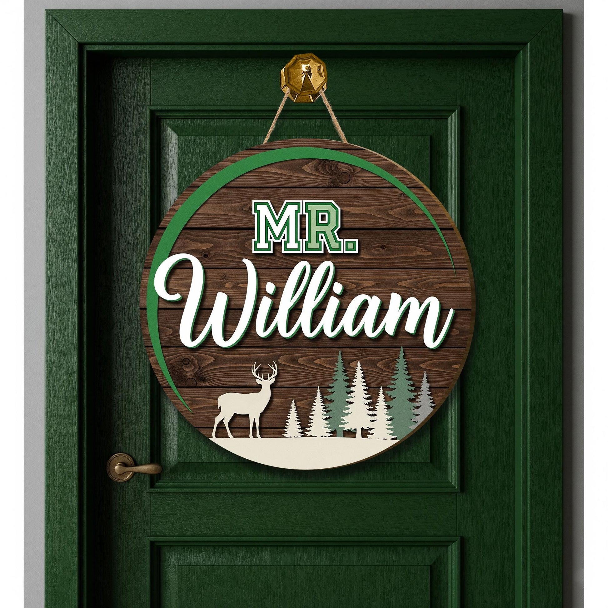 Personalized Male Teacher Gifts, 3D Teacher Door Hanger, Wooden Teacher Door Sign, Teacher Appreciation Gift for Men, Male Teacher Gift Idea