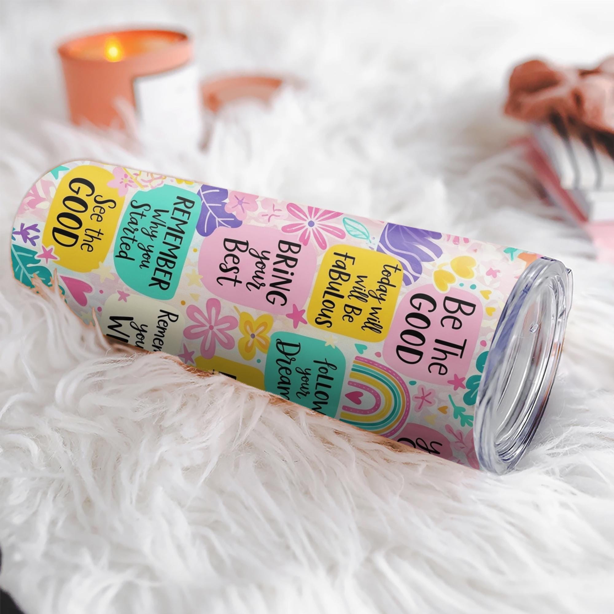 Teacher Daily Reminder Tumbler 20oz, Inspirational Quote Travel Mug, Positive Vibes Cup, Motivational Gift for Teachers
