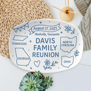 Personalized Family Reunion Platter Decor, Family Name Platter for Special Gatherings, Thoughtful Family Gift,  Family Reunion Platter Decor