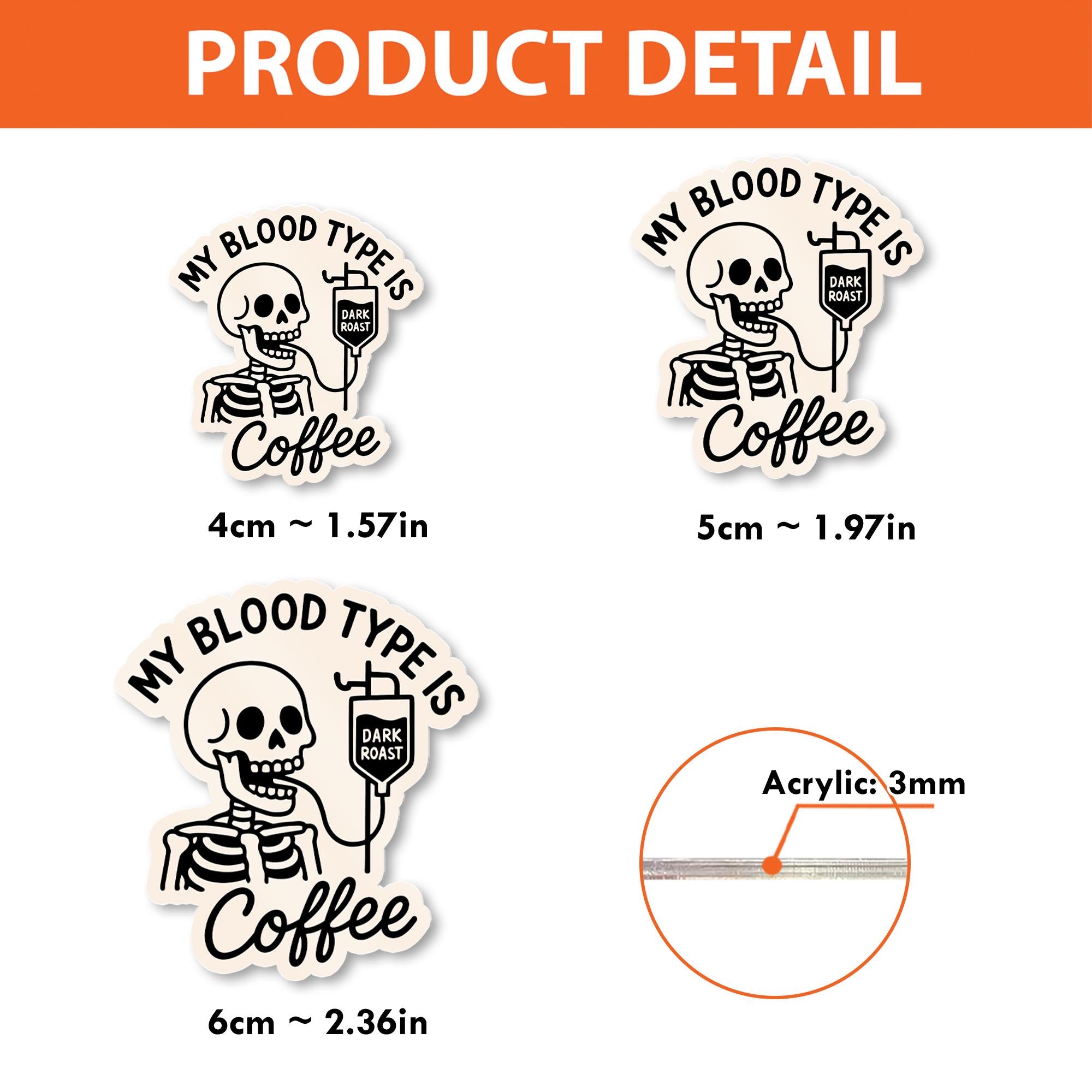 Funny Coffee Badge Reel, Skeleton Nurse ID Holder, Dark Roast Clip, Medical Humor Gift, RN Barista Badge, Caffeine Lover Accessory