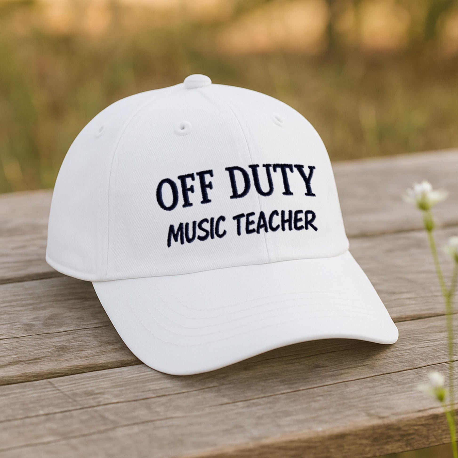 Off Duty Maths Teacher Embroidery Hat, Funny Summer Teacher Cap, End of School Year Gift, Educator Vacation Hat, Math Teacher Beach Hat