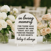 In Loving Memory Wedding Sign, Memorial Table Decor, Remembrance Sign, 2 Layer Wooden Sign, Wedding Memorial Keepsake
