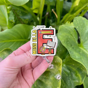 Custom Teacher Badge Reel, Back to School ID Clip, Personalized Letter Badge Holder, Cute Retractable Name Tag for Classroom