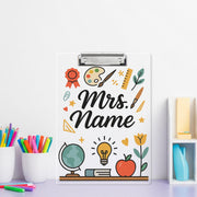 Custom Teacher Clipboard, Personalized Back to School Clipboard, Educational Art Design, Classroom Gift for Teachers and Educators