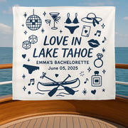 Lake Bachelorette Party Tapestry, Boat Party Banner, Bridal Weekend Decor, Custom Nautical Backdrop, Bach Party Wall Sign,Lake Trip Tapestry