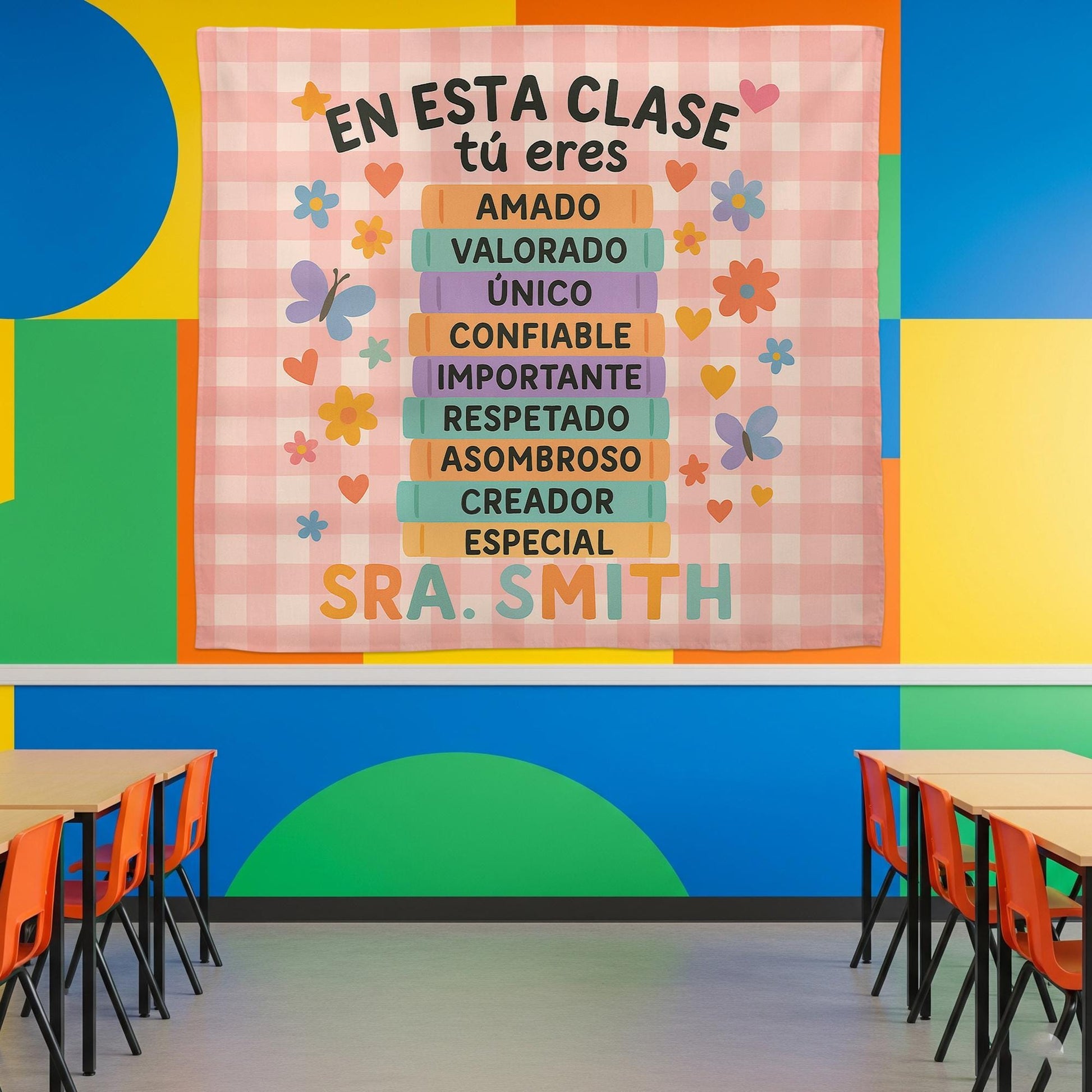 Spanish Classroom Tapestry, En Esta Clase Tú Eres Banner, Motivational Teacher Wall Decor, Back to School Classroom Sign, Spanish Teacher