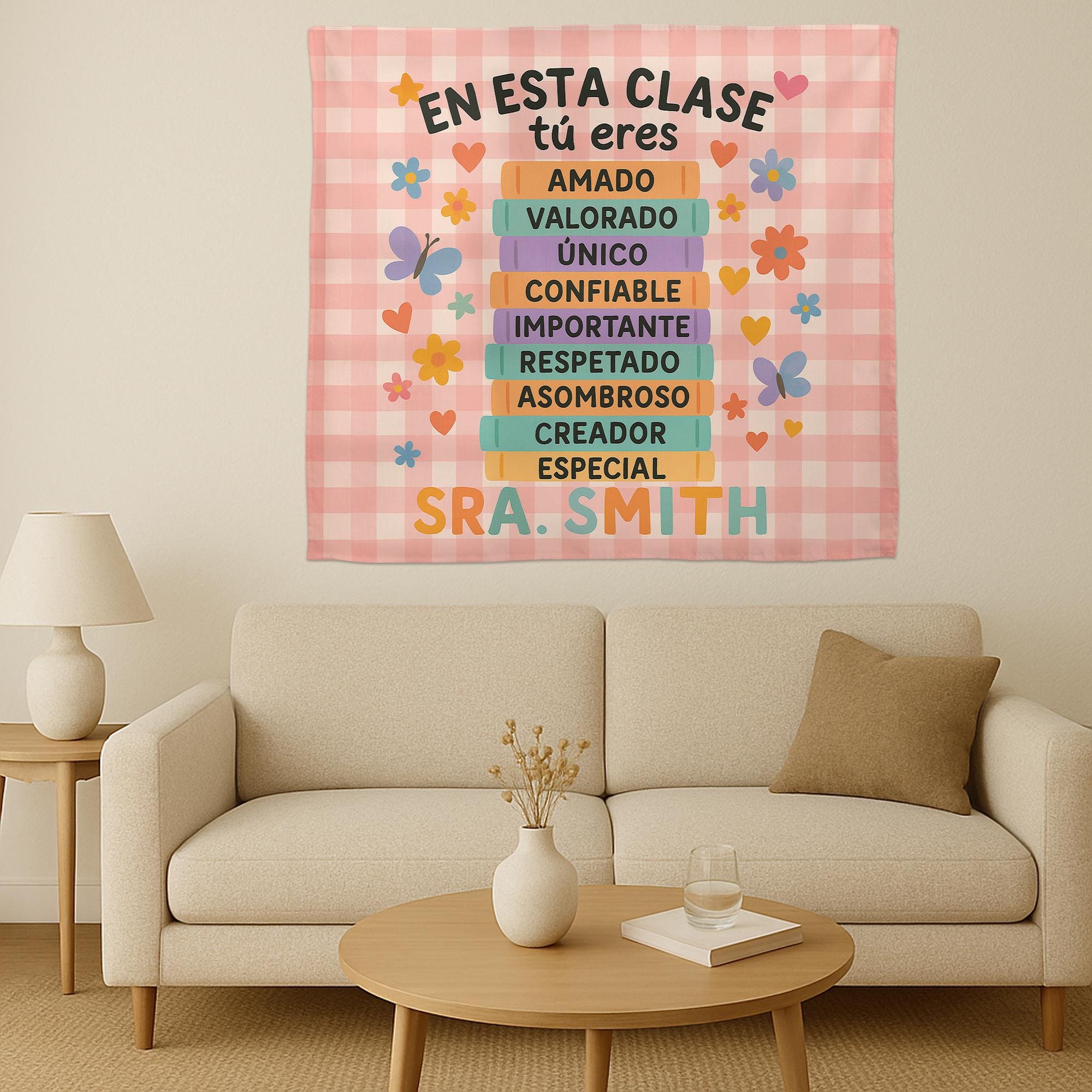 Spanish Classroom Tapestry, En Esta Clase Tú Eres Banner, Motivational Teacher Wall Decor, Back to School Classroom Sign, Spanish Teacher