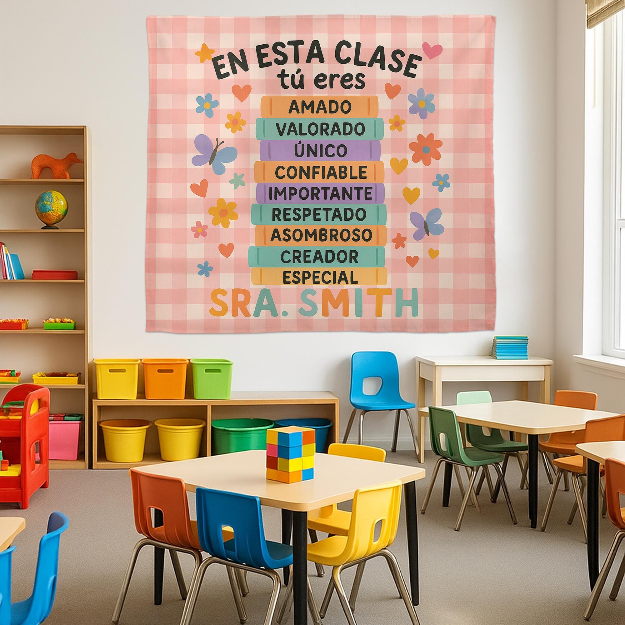 Spanish Classroom Tapestry, En Esta Clase Tú Eres Banner, Motivational Teacher Wall Decor, Back to School Classroom Sign, Spanish Teacher