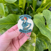 Funny Silly Goose Nurse Badge Reel, Goose ID Badge Holder, Medical Humor Retractable Reel, Cute Animal Stethoscope Clip, RN Office Gift