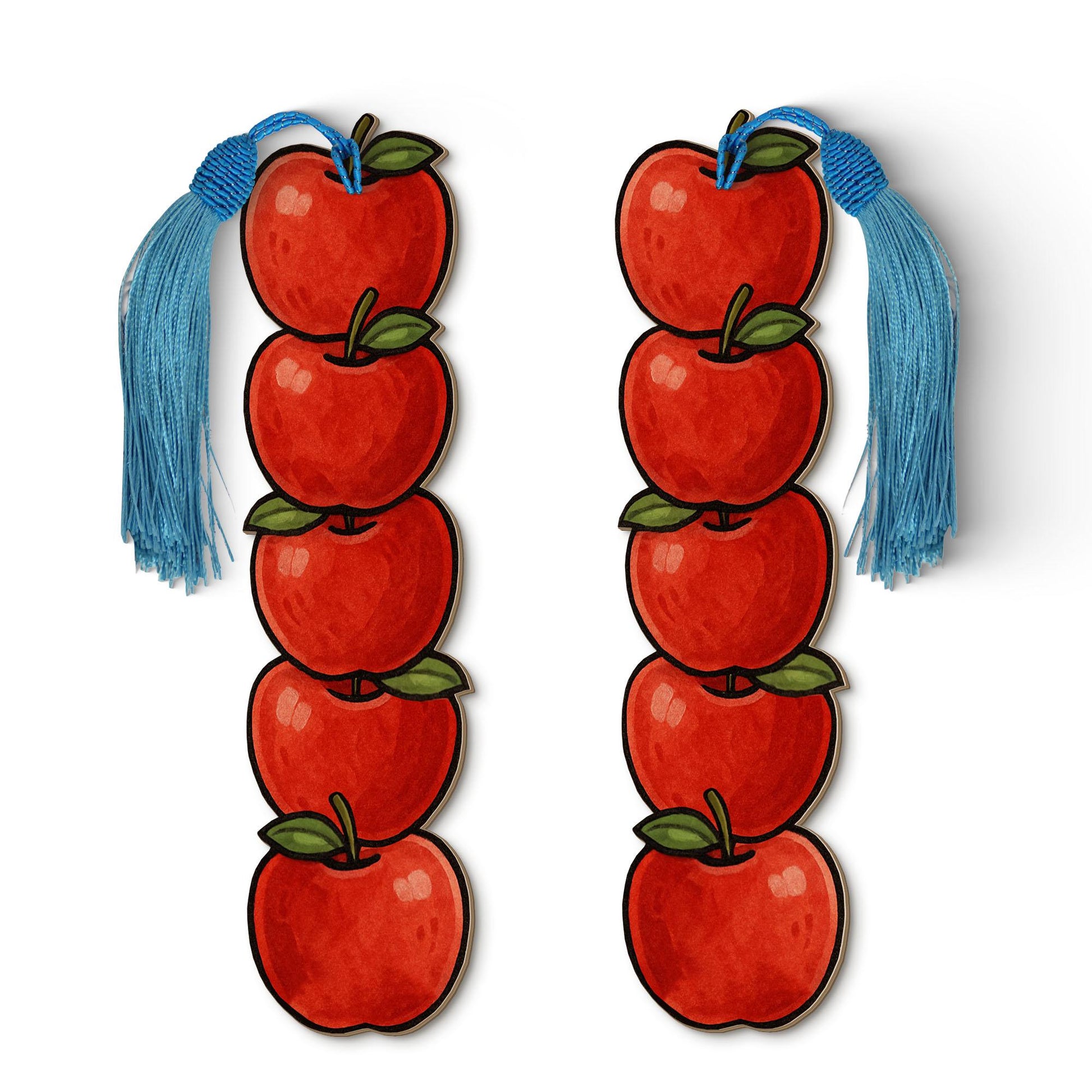 Apple Bookmark for Teachers, Cute Fruit Tassel Bookmark, Back to School Gift, Red Apple Book Lover Accessory, Teacher Appreciation