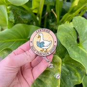 Certified Silly Teacher Goose Badge Reel, Funny Teacher ID Holder, Cute Retractable School Badge Clip, Gift for Educators & Staff