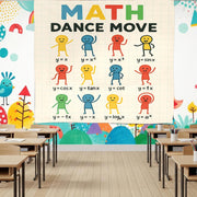 Math Dance Move Tapestry, Funny Classroom Poster, Algebra Wall Decor, Teacher Math Banner, Graph Functions Art, School Math Display