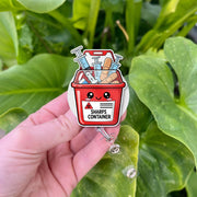 Cute Sharps Container Badge Reel, Funny Nurse ID Clip, Medical Syringe Badge Holder, RN CNA Gift for Healthcare Workers