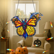 Holographic Bat Butterfly Suncatcher, Gothic Window Decor, Acrylic Rainbow Maker, Halloween Witchy Decor, window decor