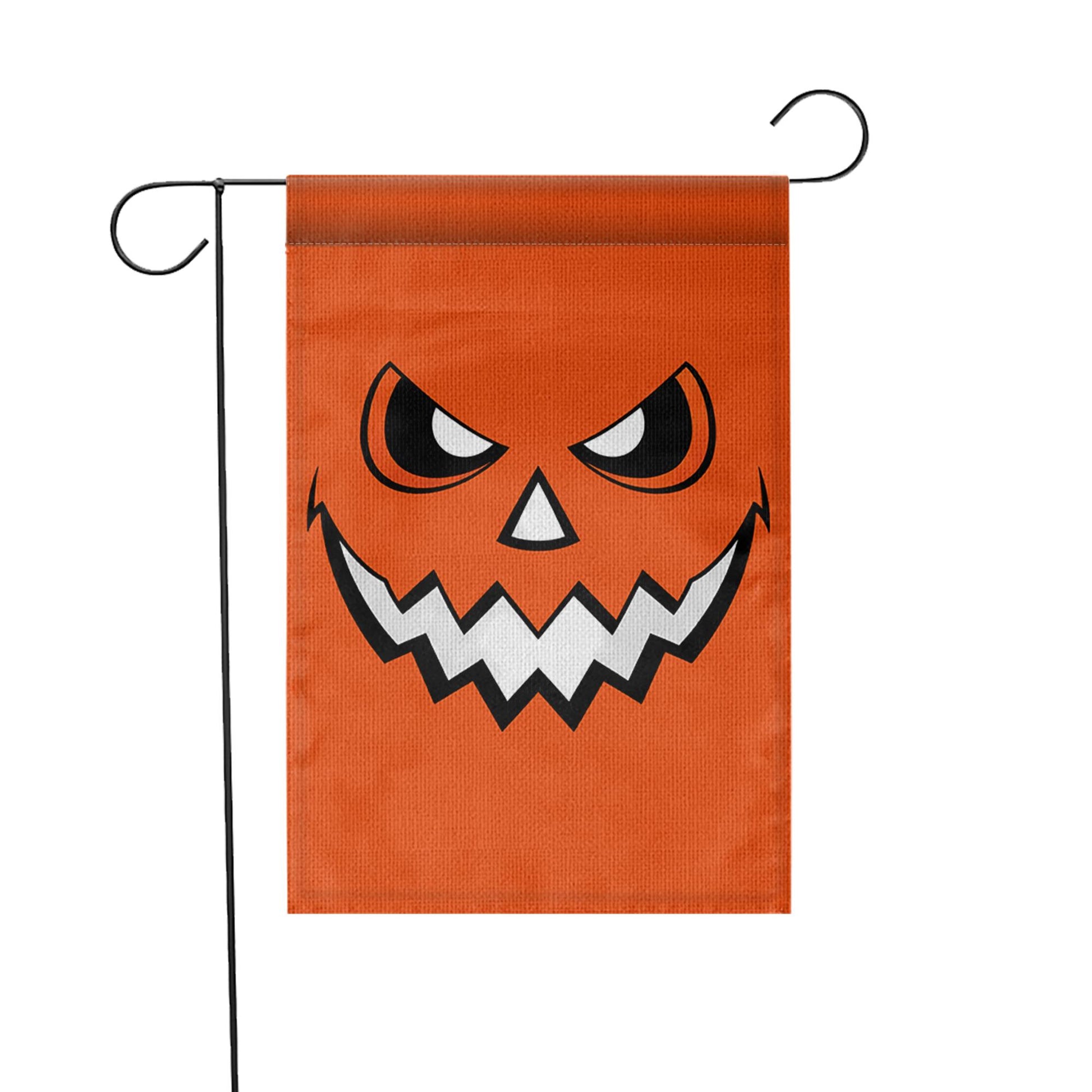 Halloween Pumpkin Garden Flag, Jack-O-Lantern Outdoor Decor, Spooky Fall Yard Art, Double Sided House Banner
