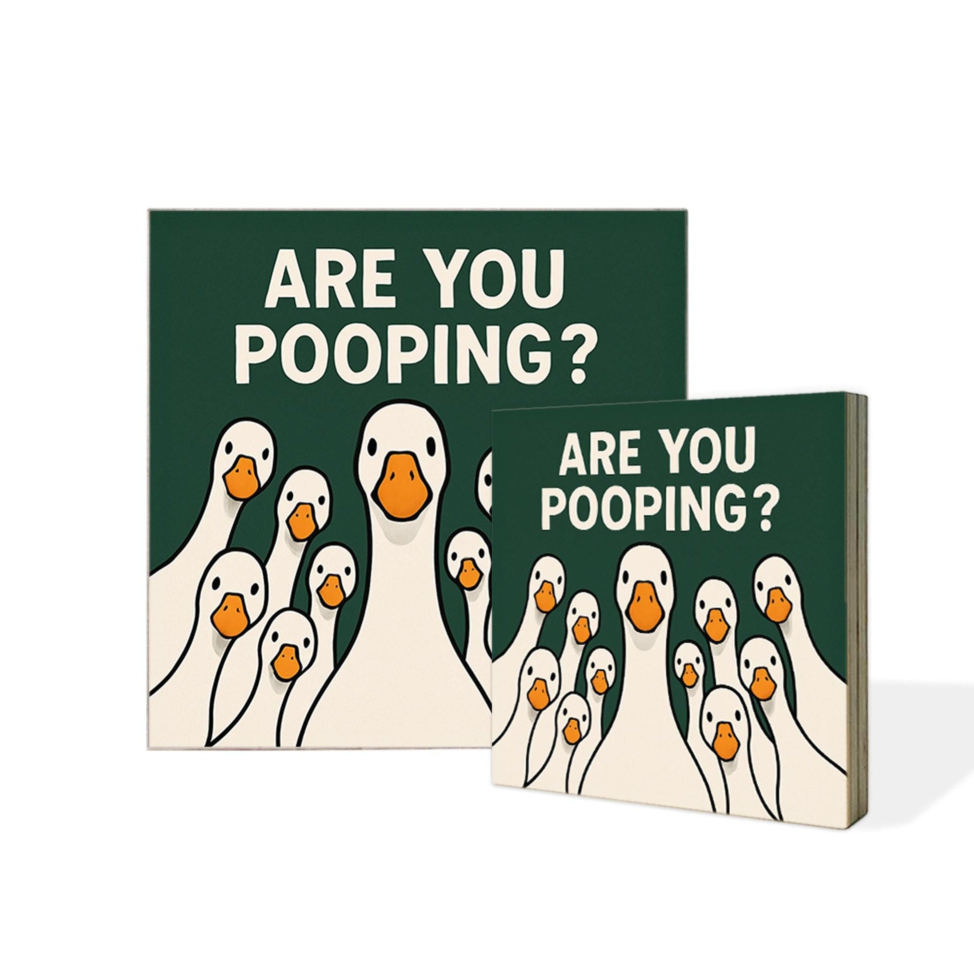 Funny Goose Bathroom Sign, Are You Pooping Wall Art, Goose Humor Toilet Decor, Gag Gift for Him, Farm Animal Bathroom Sign