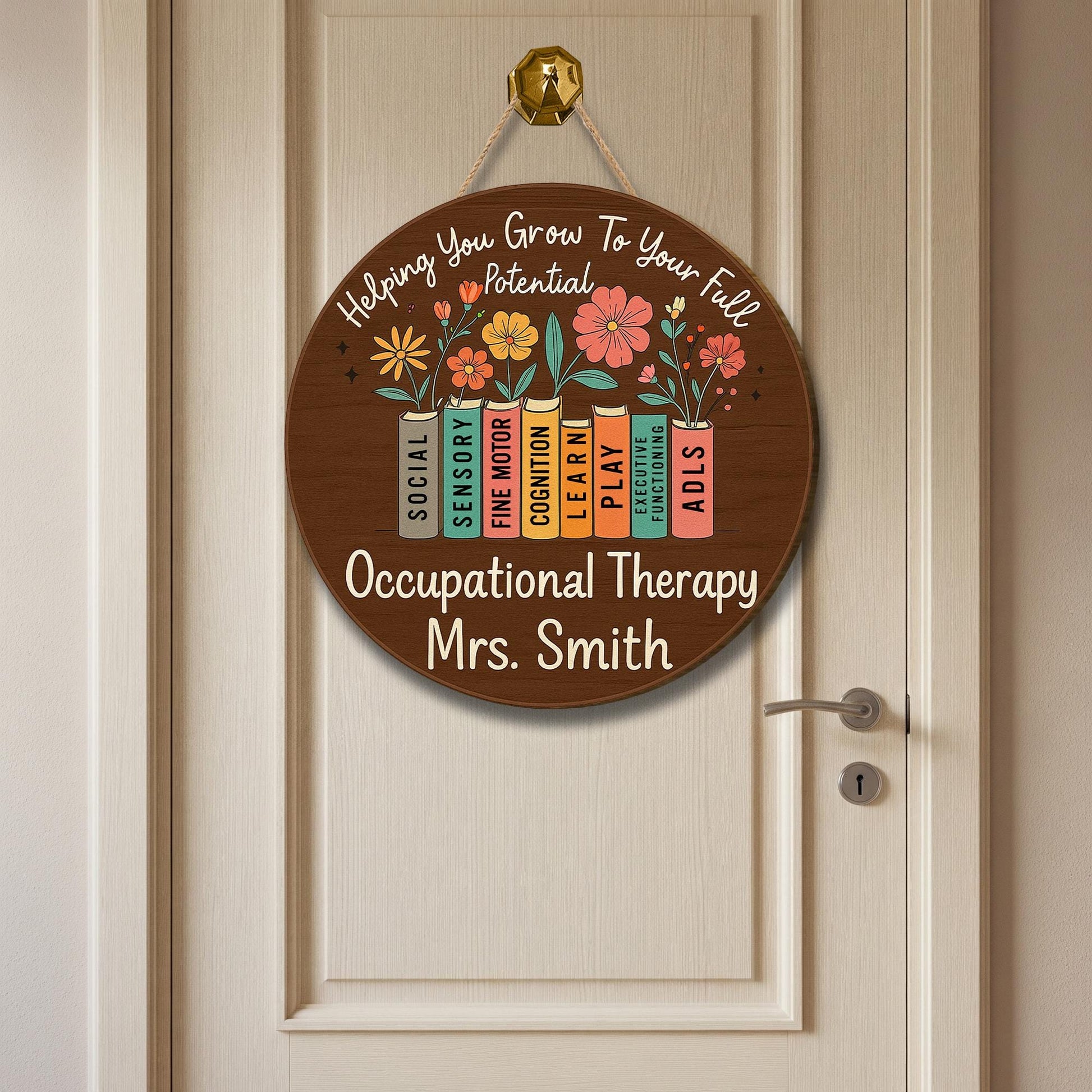 Custom OT Door Sign, Occupational Therapist Gift, Therapy Office Decor, Personalized ot Sign, Pediatric OT Wall Plaque, OT Room Sign