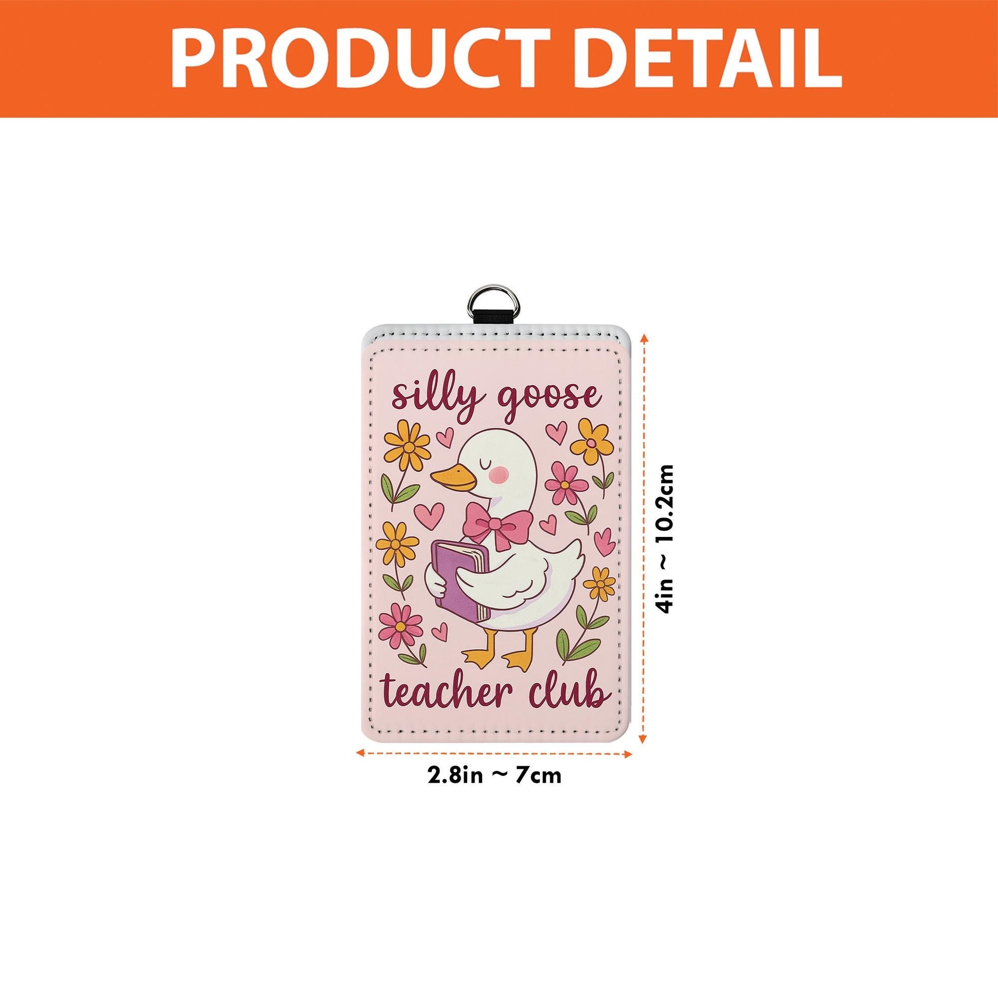 Silly Goose Teacher Club Badge | Cute Goose ID Holder for Teachers | Fun Lanyard Accessory | Back to School Gift for Educators, Teachers