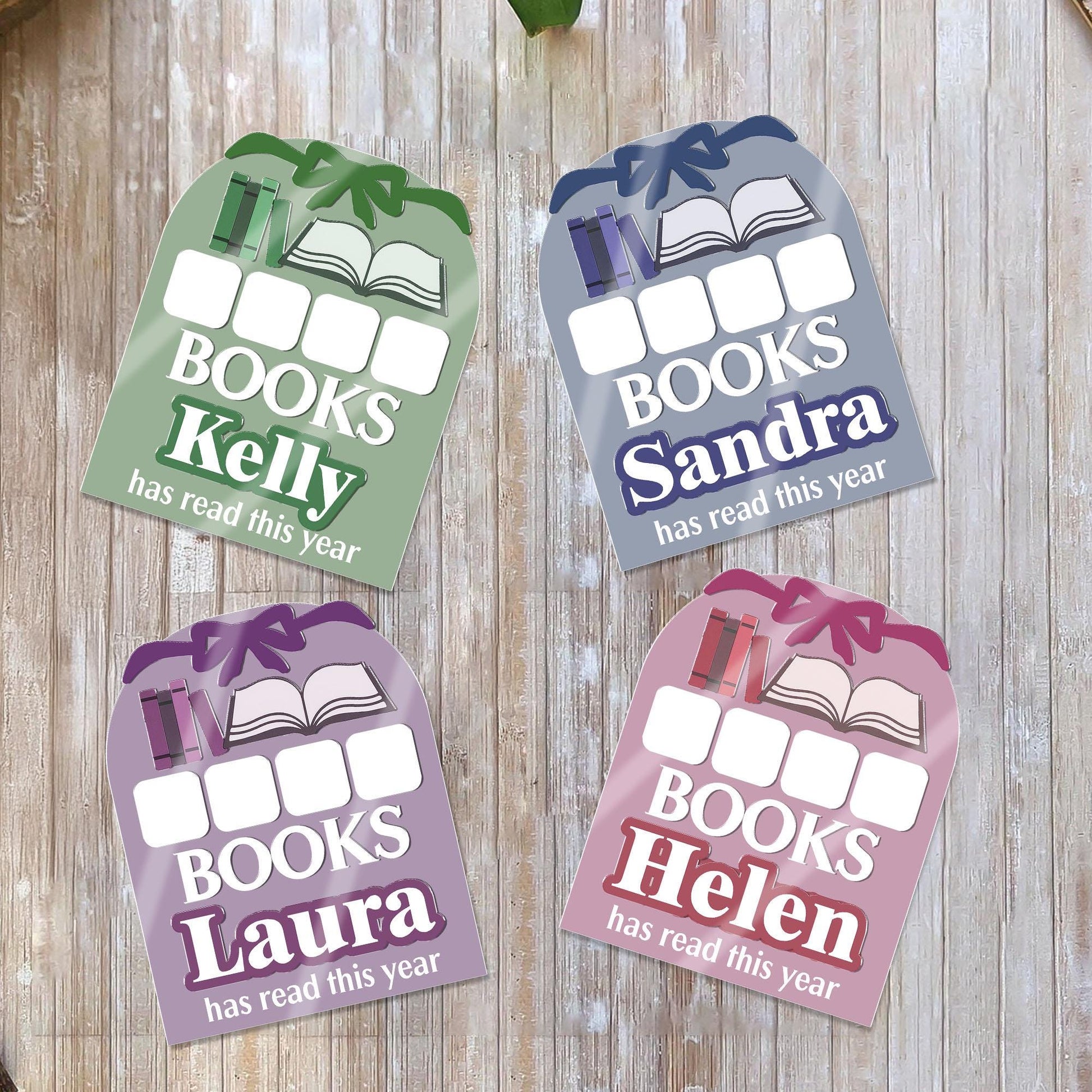 Personalized Books Read Tracker Sign | Custom Reading Log Display | Book Count Sign for Kids & Adults | Library Decor for Book Lovers gift