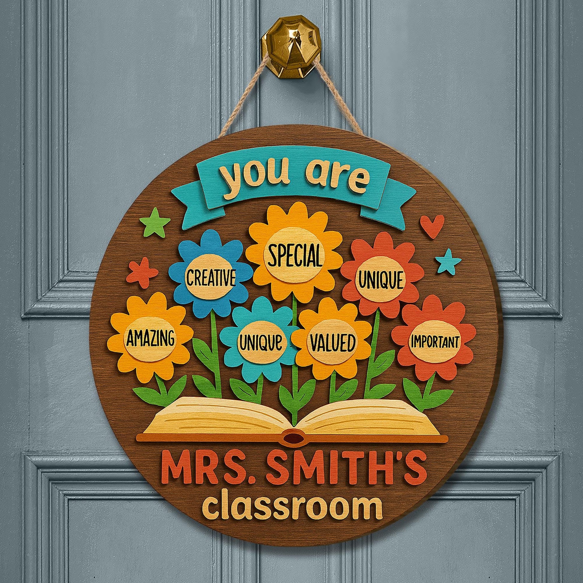 Custom Teacher Door Sign, Teacher Back To School Gift, Classroom Door Sign, Teacher Door Hanger, You Are Kind Welcome Sign, Teacher Gifts