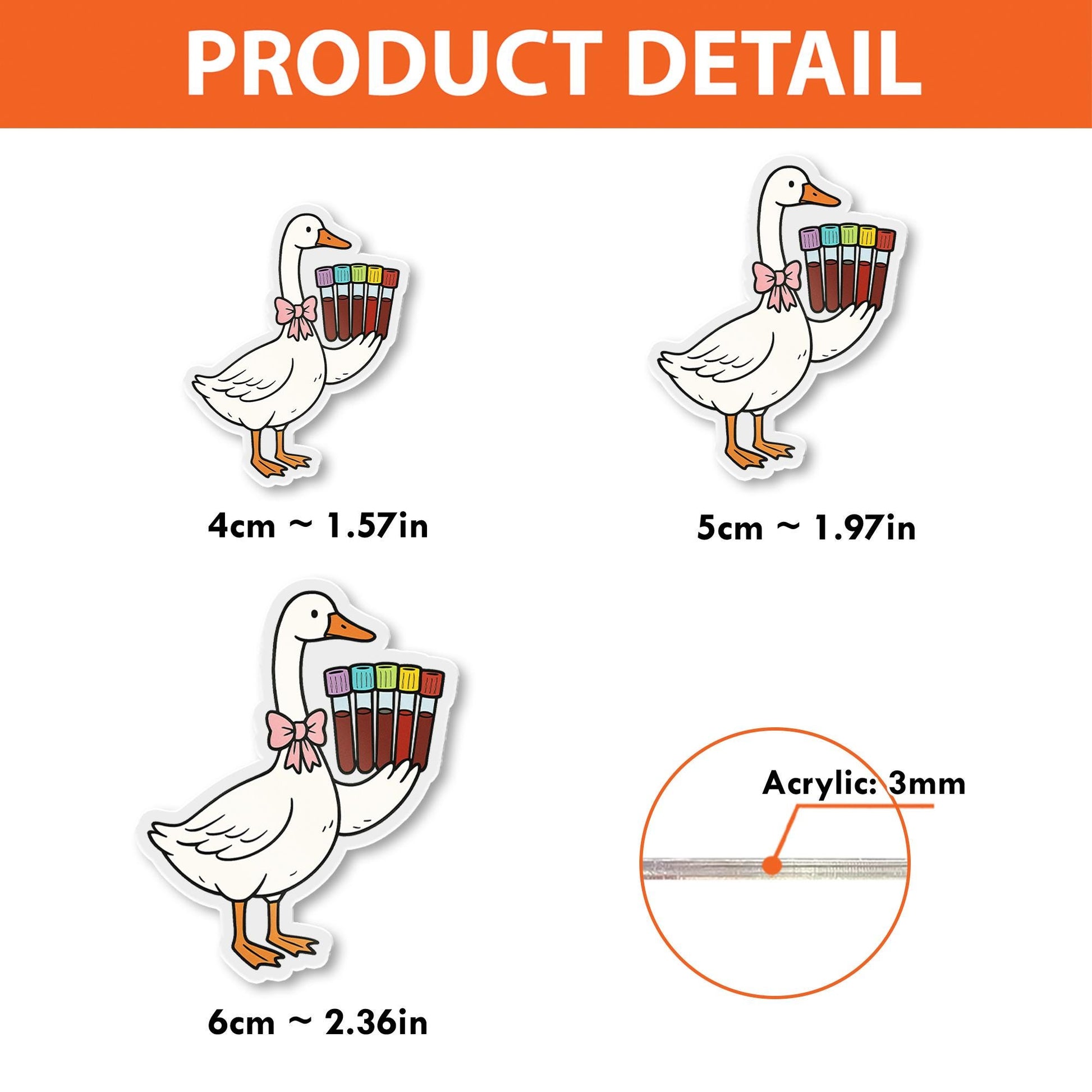 Funny Phlebotomist Badge Reel – Silly Goose Nurse ID Holder – Cute Medical Accessory for Lab Tech, RN, or Healthcare Worker