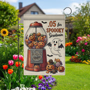 Spooky Halloween Garden Flag, Pumpkin Ghost Yard Sign, Funny Serotonin Décor, Outdoor Fall Lawn Decoration, Cute Halloween Yard Banner