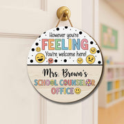 School Counselor Name Sign, Back To School Gifts, Personalized Counselor Sign, Gift For School Counselor, Psychologist Office Sign