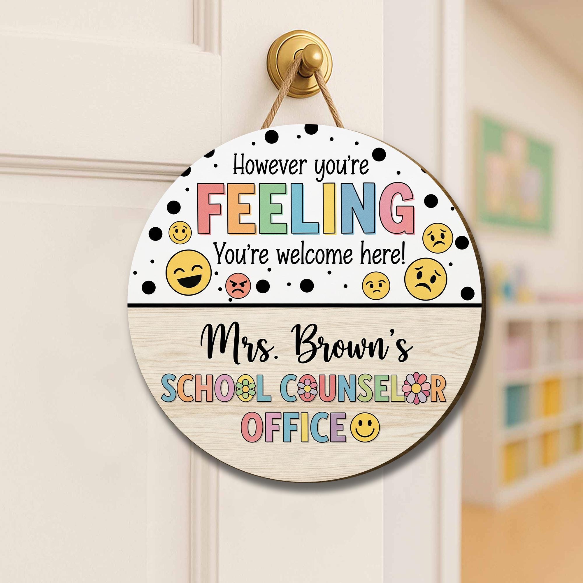 School Counselor Name Sign, Back To School Gifts, Personalized Counselor Sign, Gift For School Counselor, Psychologist Office Sign
