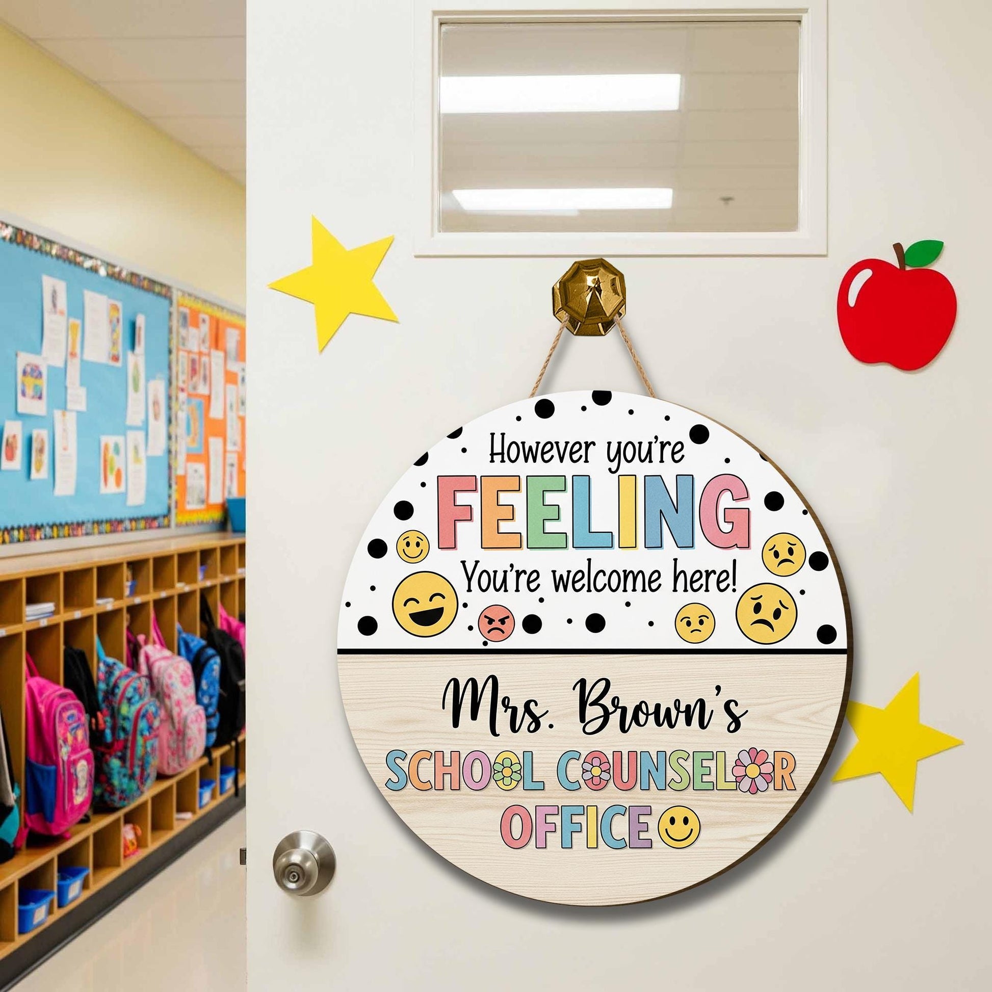 School Counselor Name Sign, Back To School Gifts, Personalized Counselor Sign, Gift For School Counselor, Psychologist Office Sign