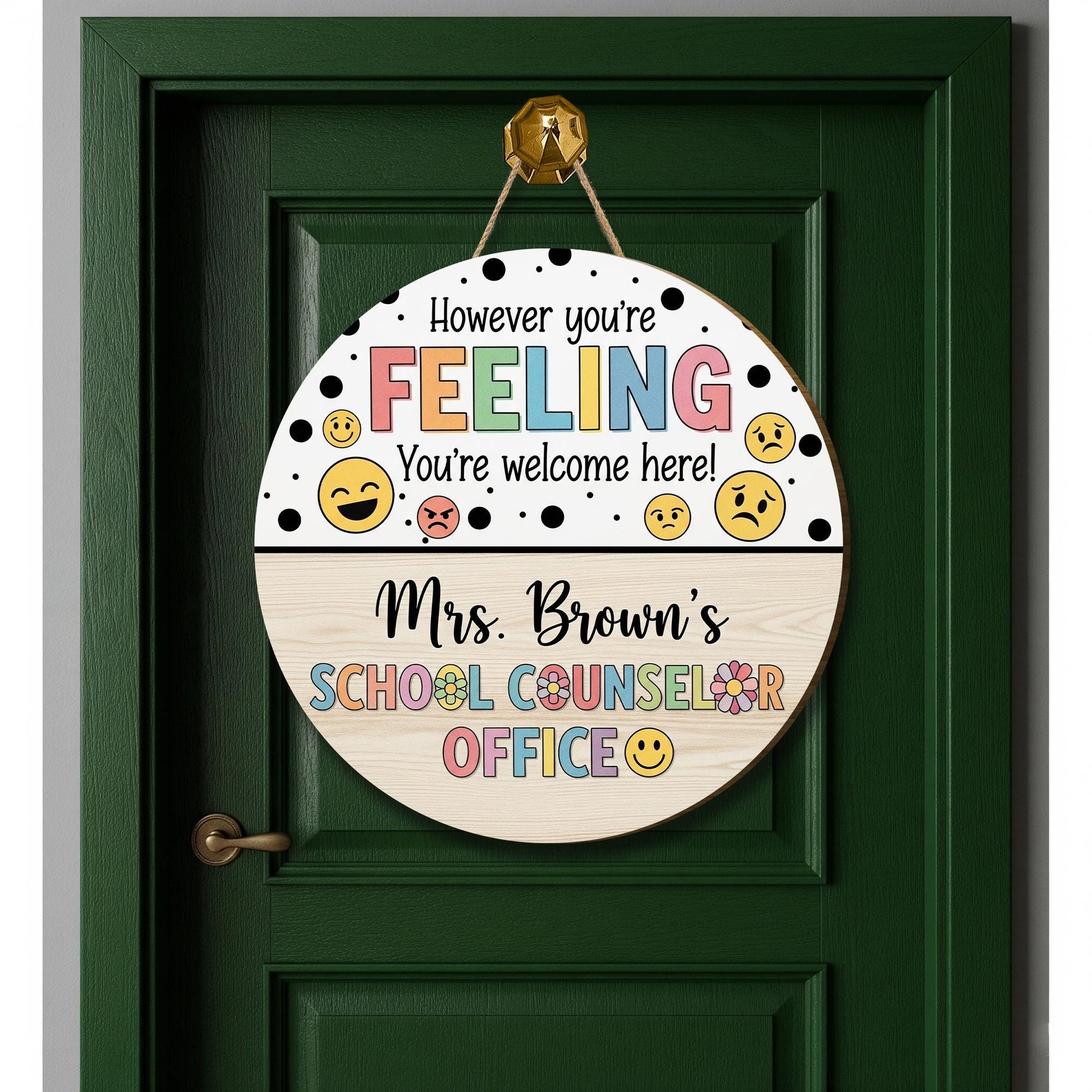 School Counselor Name Sign, Back To School Gifts, Personalized Counselor Sign, Gift For School Counselor, Psychologist Office Sign