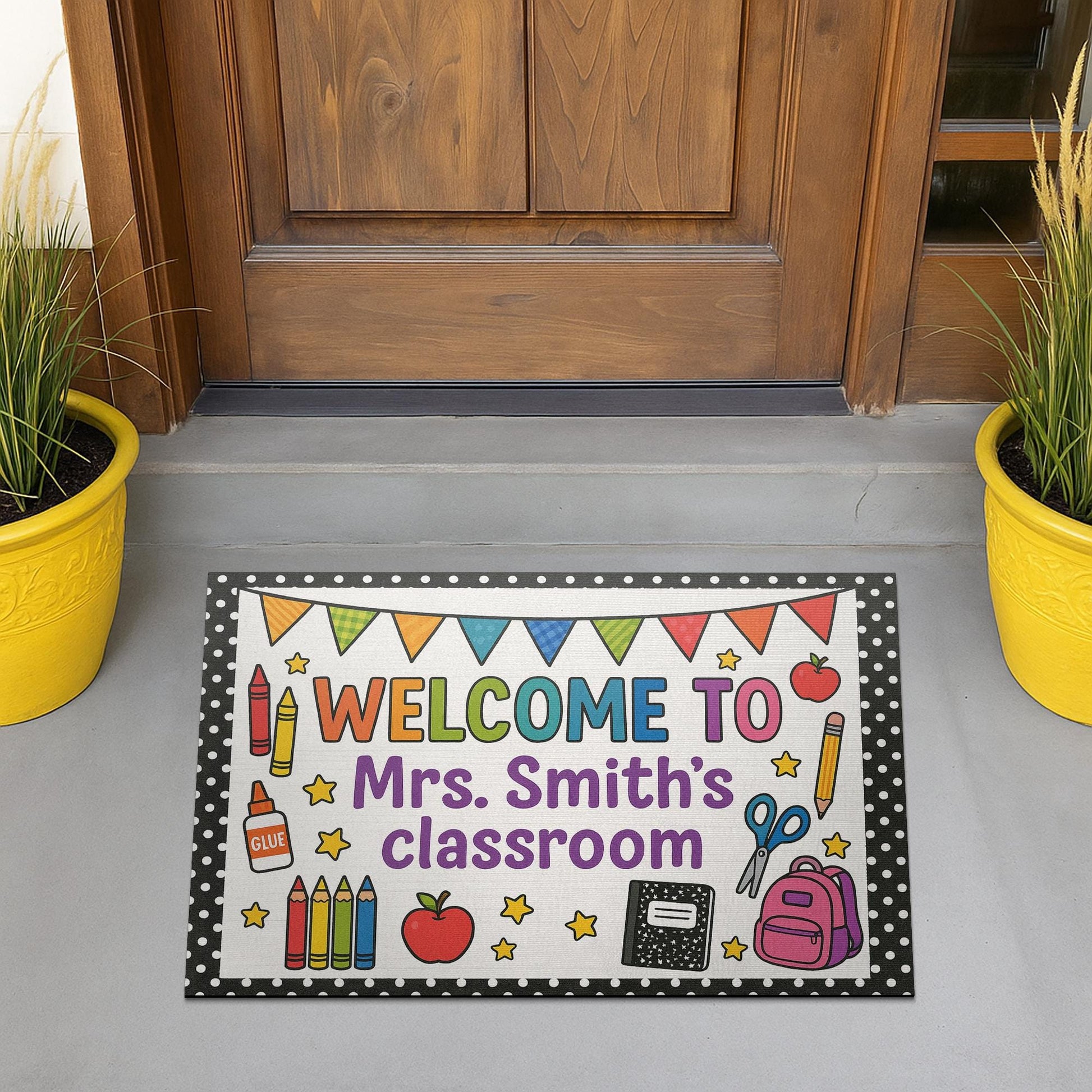 Welcome to Classroom Doormat, Back to School Rug, Teacher Entry Mat, Cute Classroom Decor, Personalized Door Mat, Cute Decor